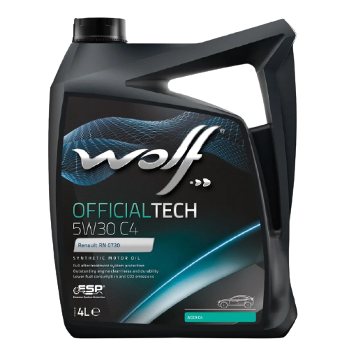 Моторное масло Wolf OfficialTech 5W-30 C4, 4л 